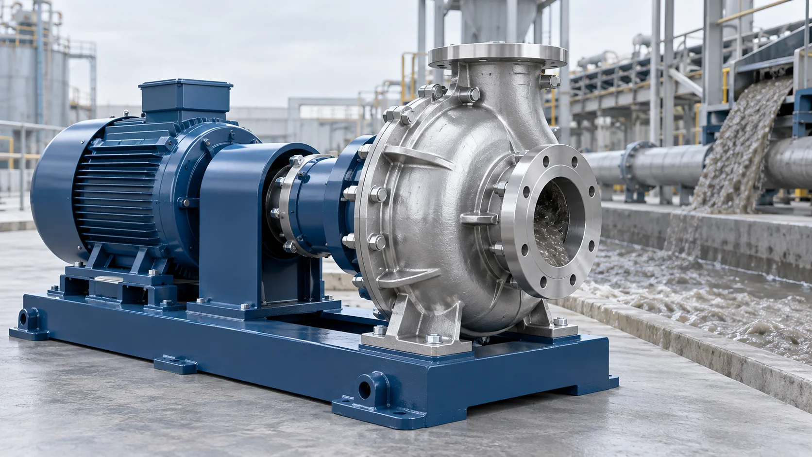 DW wear-resistant single-stage process pump for abrasive slurry service