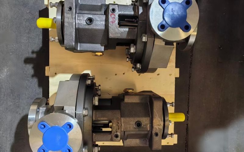 ANSI B73.1 standard bare centrifugal pump assembly line — multiple frame sizes for Goulds 3196 and Durco Mark III replacement