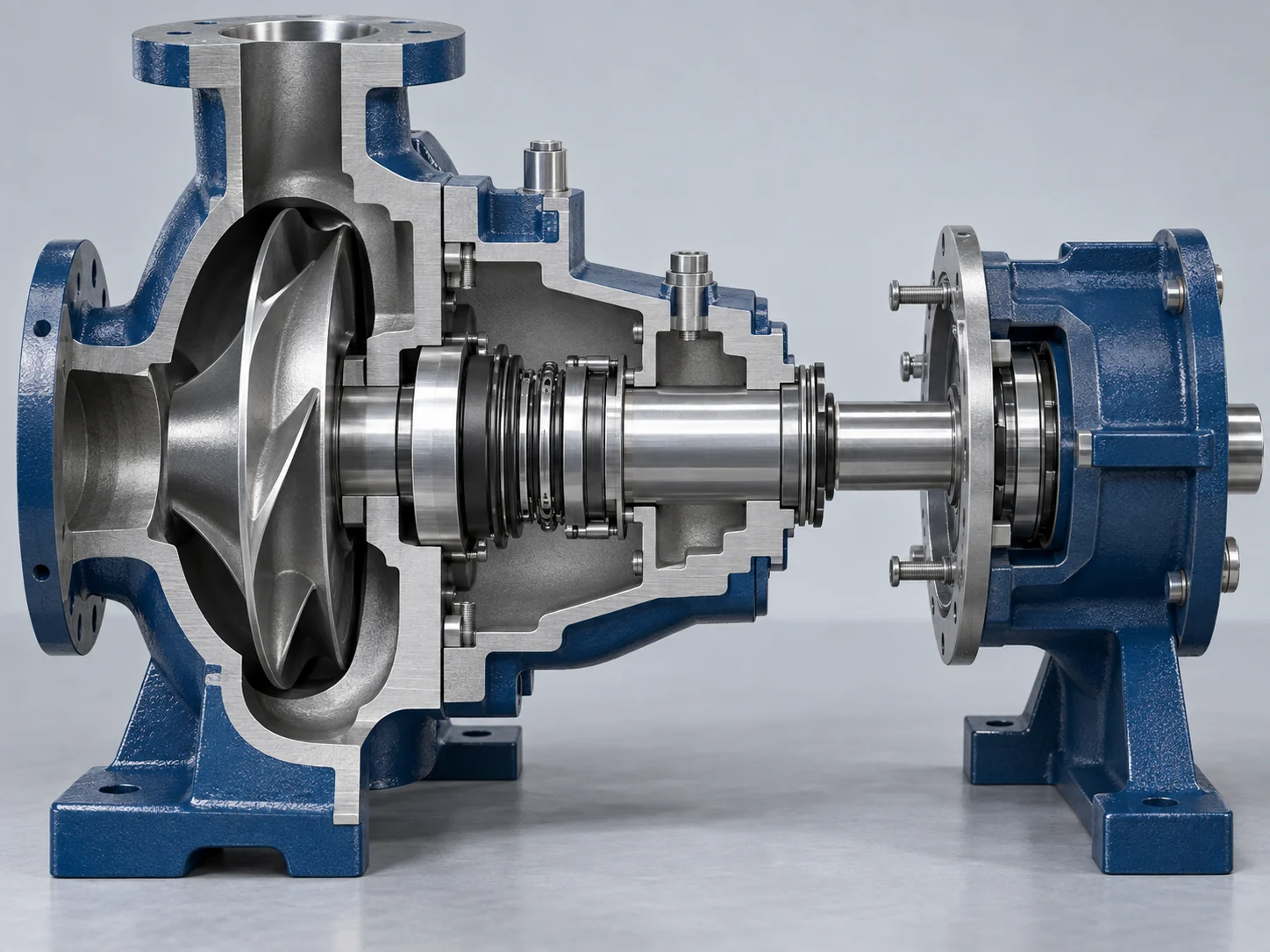 Durco Mark III mechanical seal chamber and back pull-out assembly orientation diagram