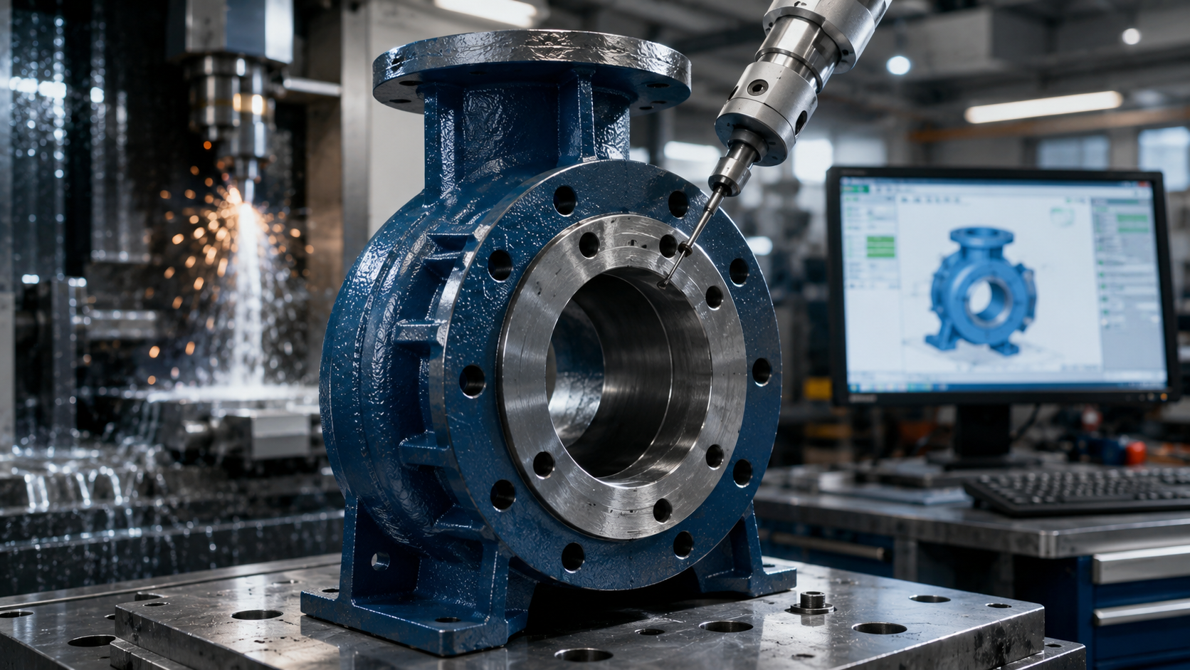 Quality inspection of machined pump components
