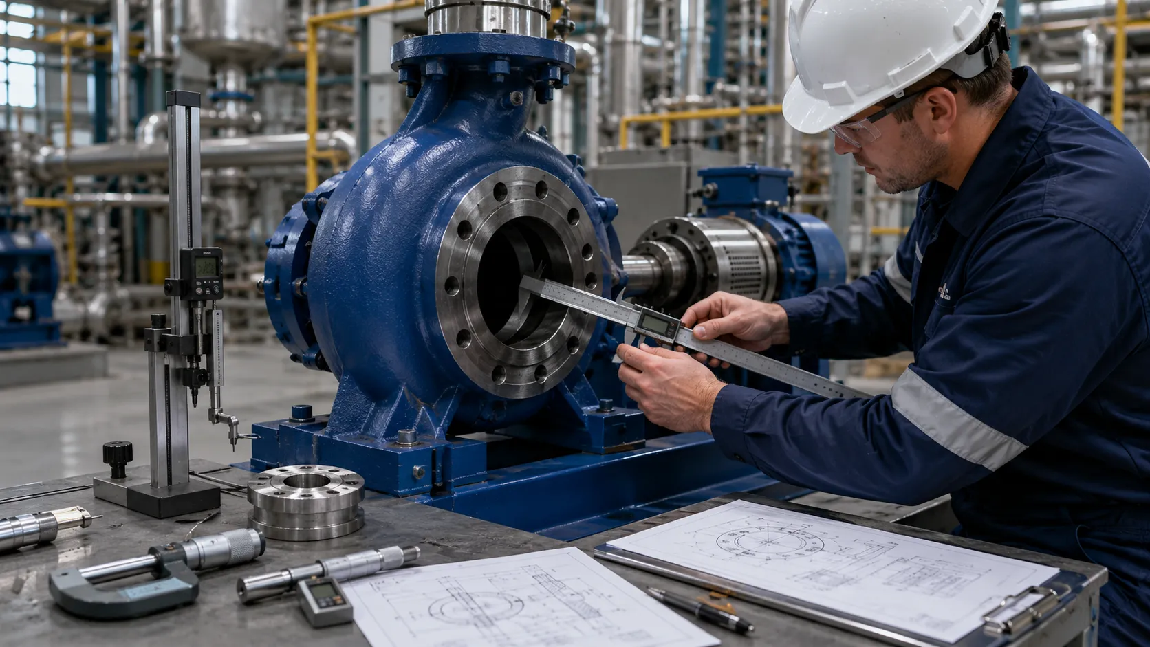 Dimensional interface verification for an ANSI pump retrofit project