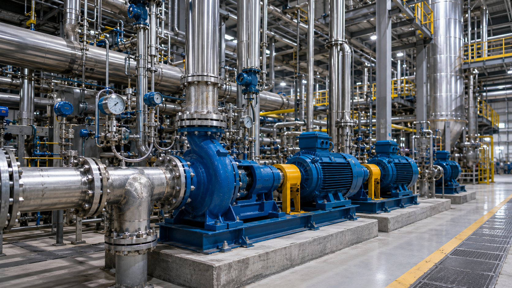 ANSI process pump application in chemical processing plant environment