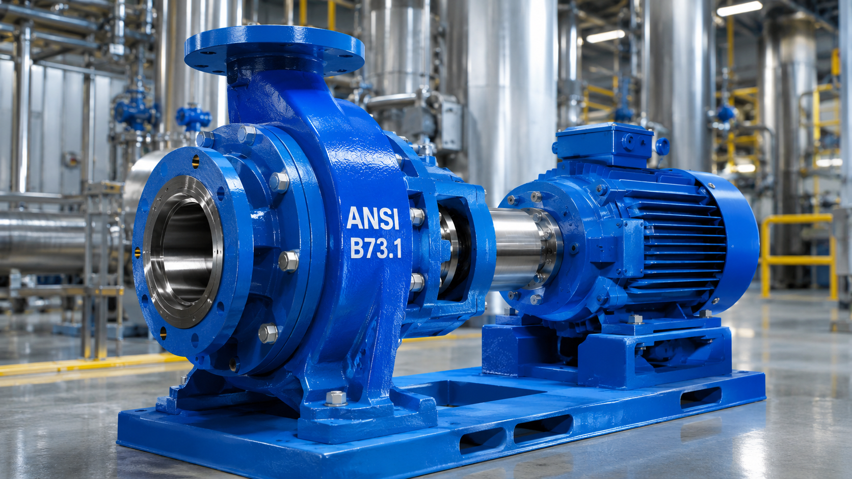 High-performance ANSI B73.1 chemical process pump as a 100% equivalent replacement for Durco Mark III.
