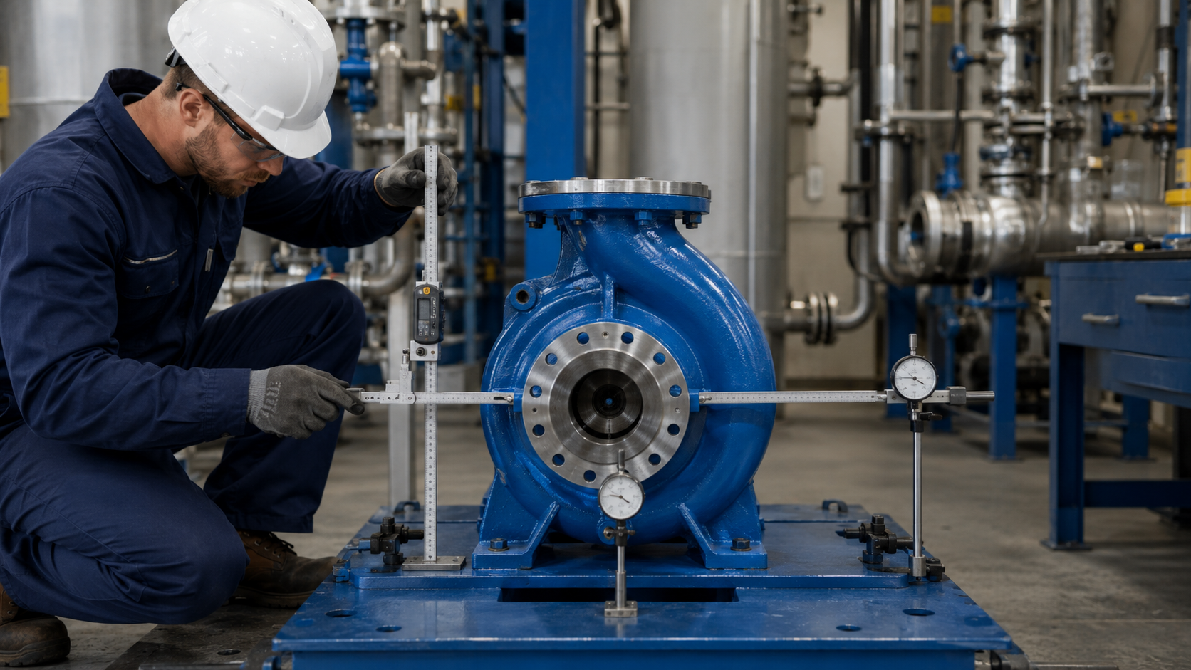 Measurement of nozzle coordinates and shaft centerline for a Durco Mark III replacement pump