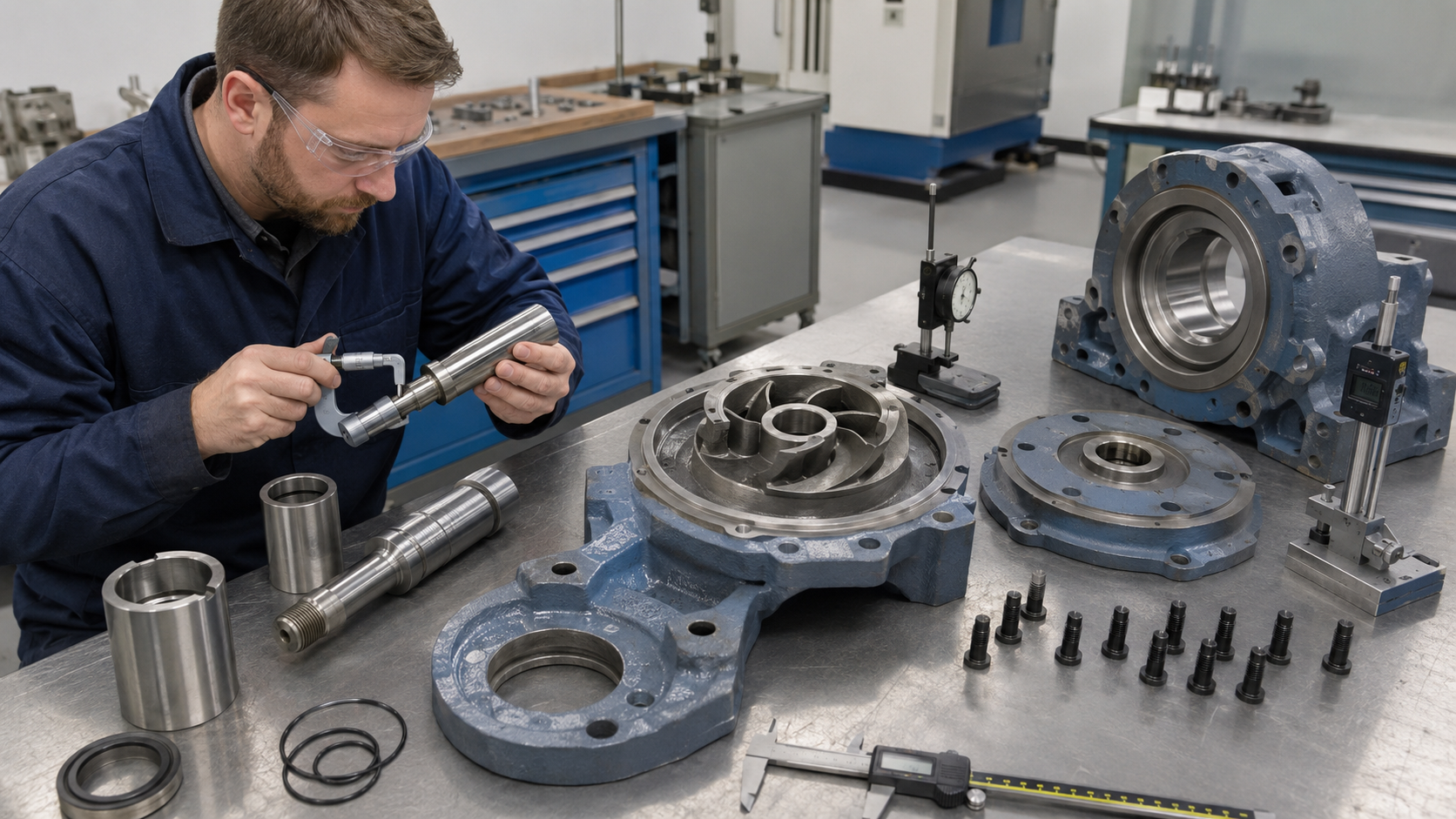 Inspection of shaft sleeve, seal chamber and casing interfaces for Goulds 3196 parts