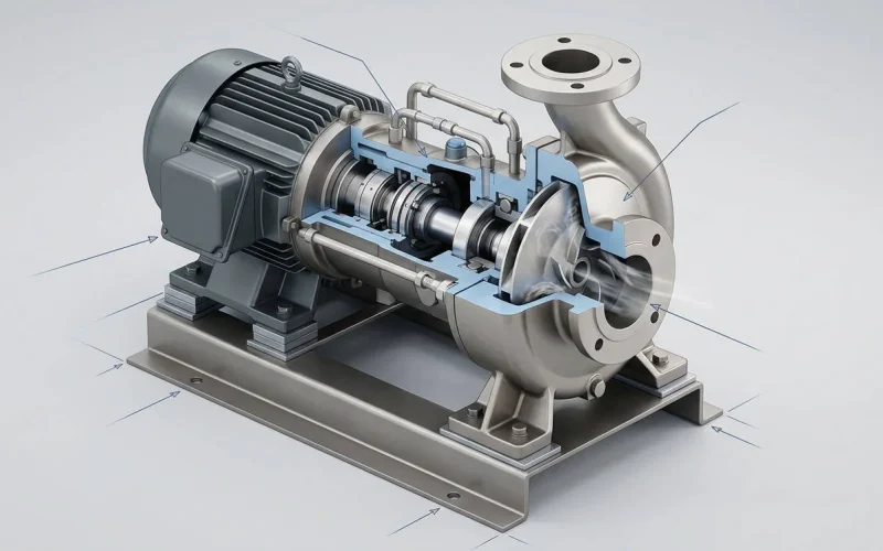 Goulds 3196 ANSI process pump mechanical seal troubleshooting and failure analysis