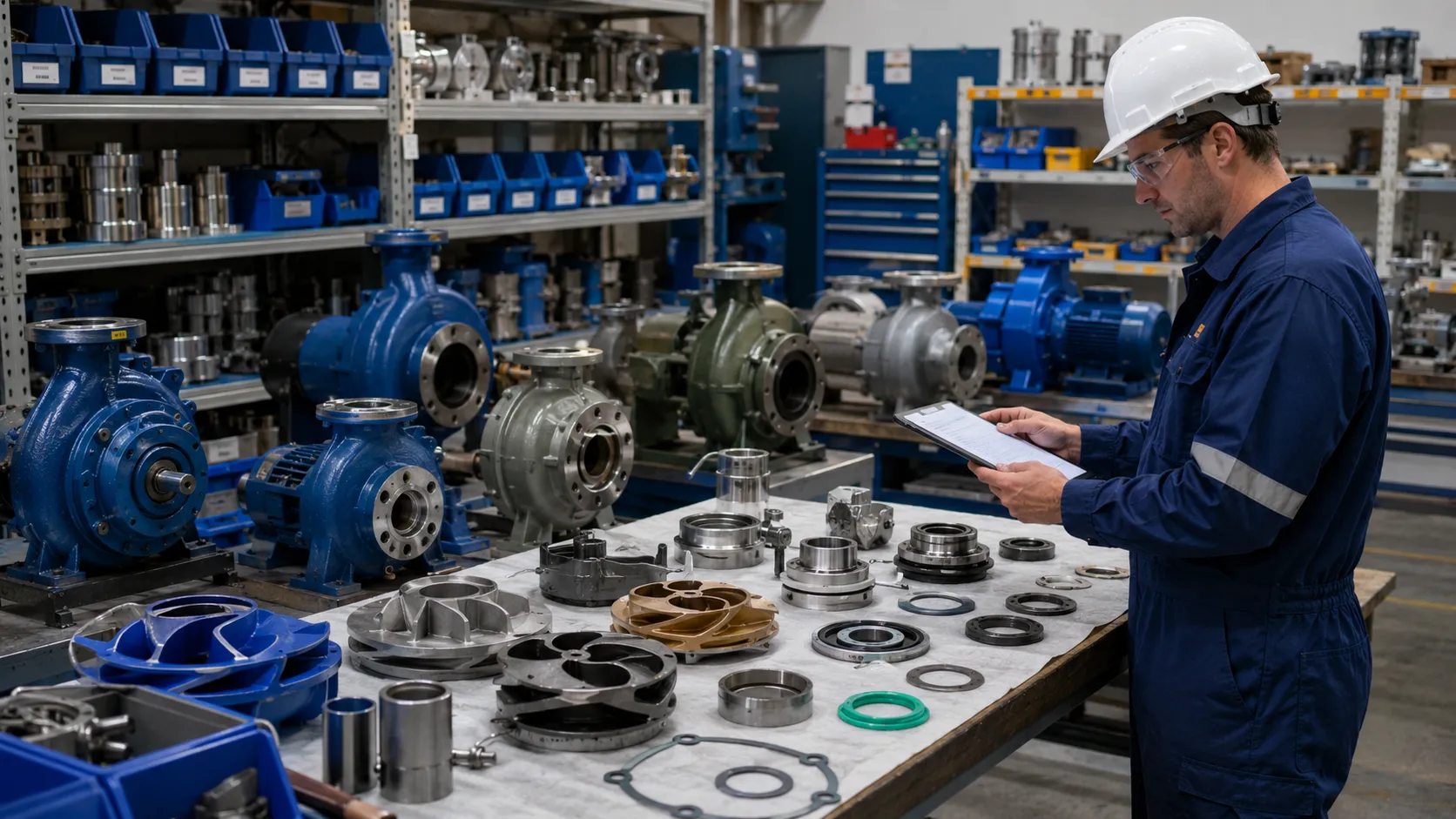 Mixed process pump fleet creating spare parts and maintenance complexity