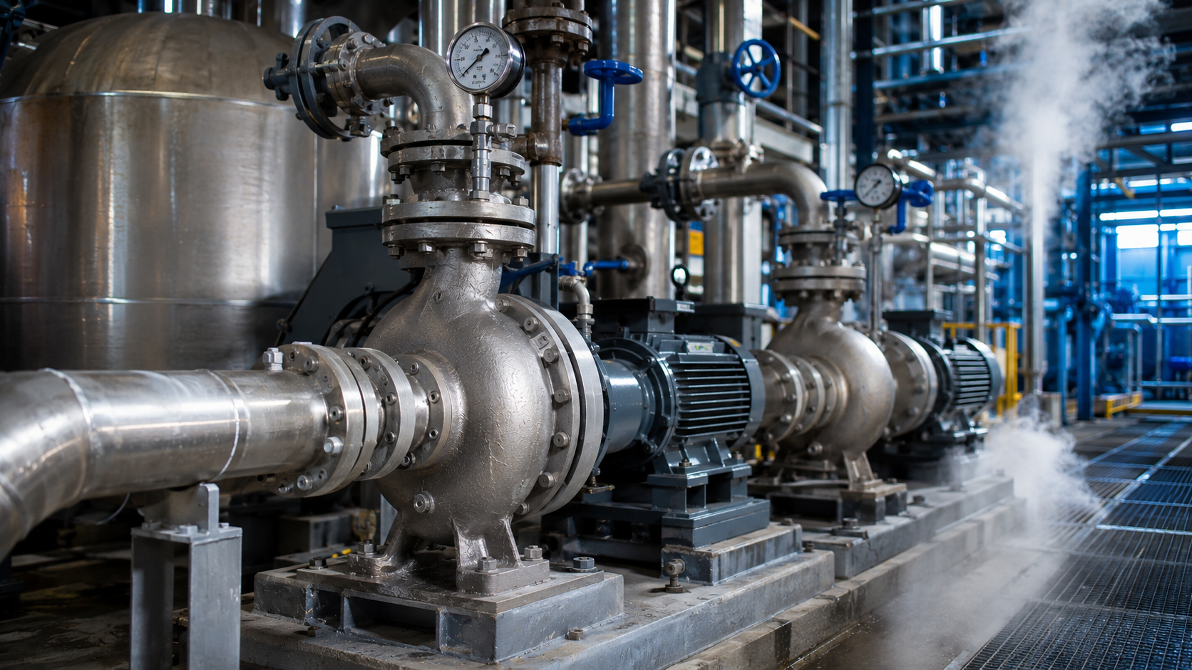 Duplex stainless steel ANSI pumps operating in harsh chemical processing environment