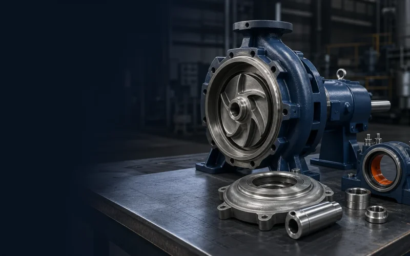 Illustrative process-pump assembly for a parts fitment guide
