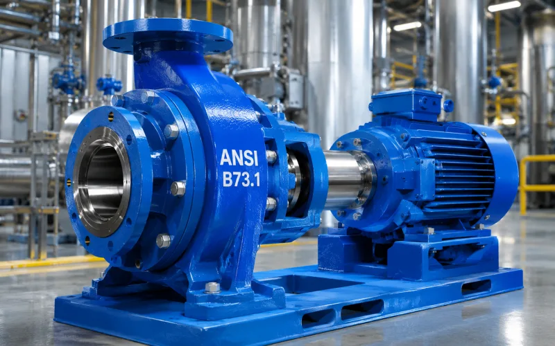 ANSI process pump shown for Mark 3 replacement fitment review