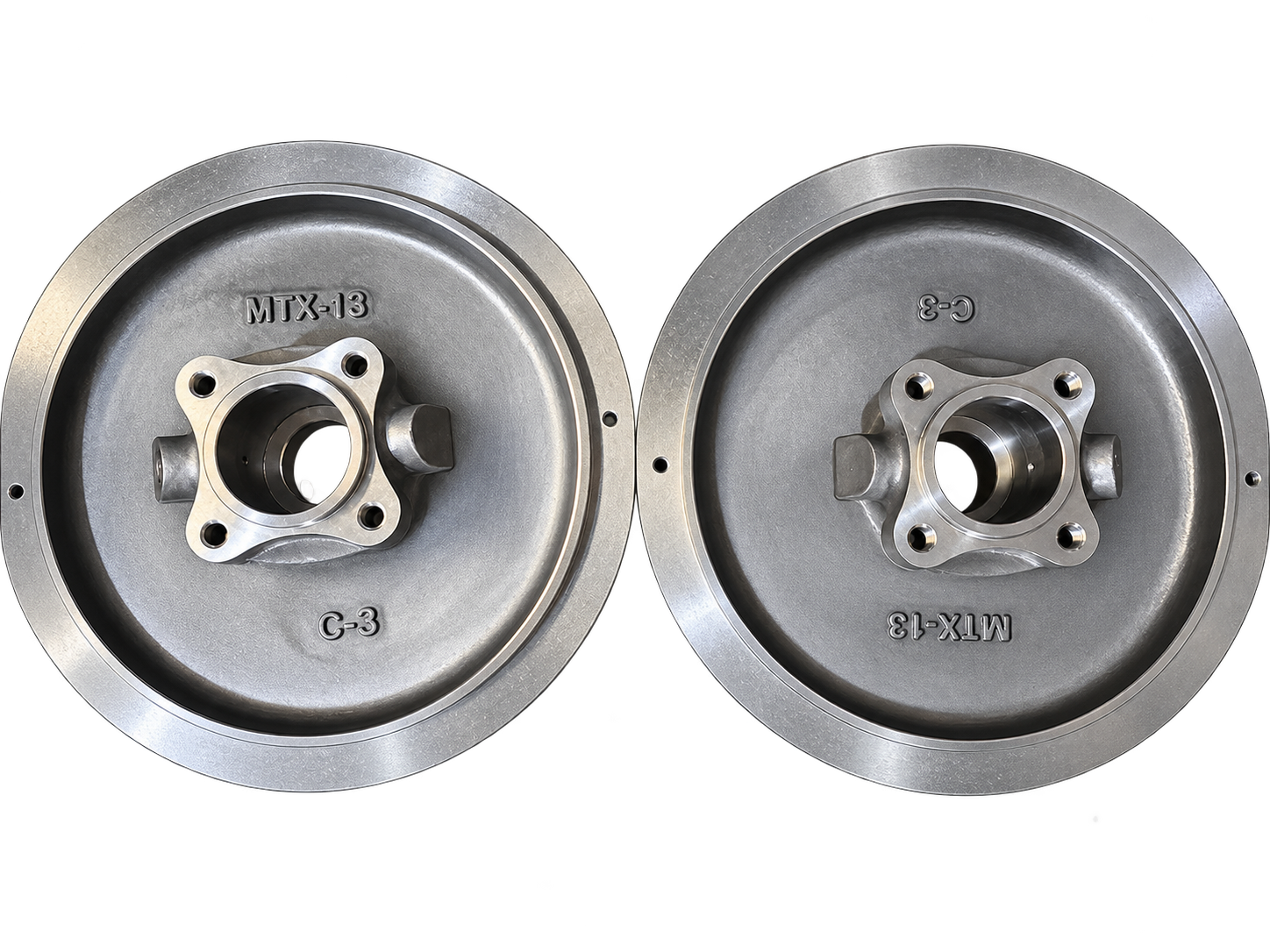 Two pump covers with visible MTX-13 and C-3 marks